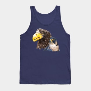 Giant pigargo and peregrine falcon Tank Top